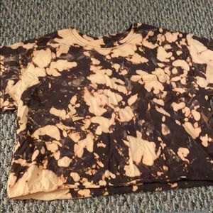 Bleached crop top